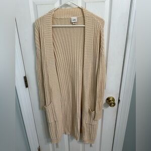 Daytrip Beige Open-Front Cardigan